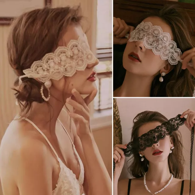 Sexy Women Lace Eye Mask Blindfold Masquerade Erotic Nightwear Costume Acc Hot