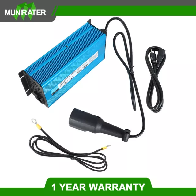 Golf Cart 48V 10A 3 Pin plug Battery Charger(Lead -Acid) 1996-2022 For Club Car