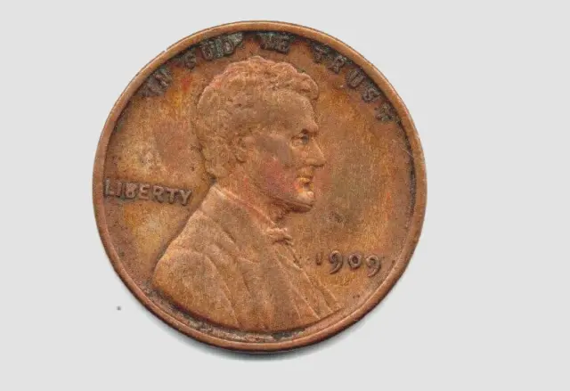 1909 Vdb Lincoln Wheat Cent Coin  Unc.