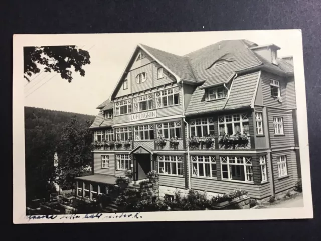 Bad Reinerz 1937 🇵🇱  Duszniki Zdroj, Schlesien, schöne, sw Fotoansichtskarte.