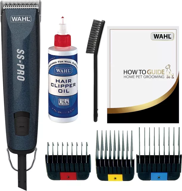 Wahl SS Pro Premimum Corded Dog Clipper (9777-800), detachable blade, low noise