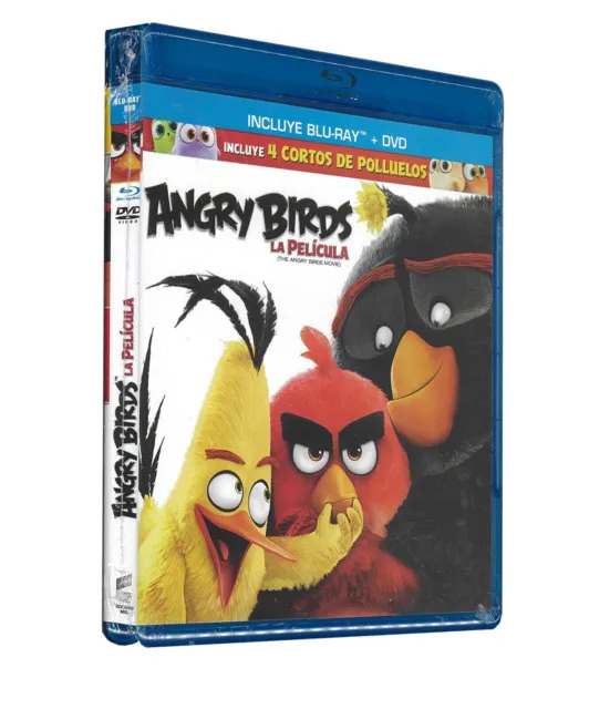 Angry Birds La Pelicula Includes Blu Ray and DVD Factory Sealed Case New Item