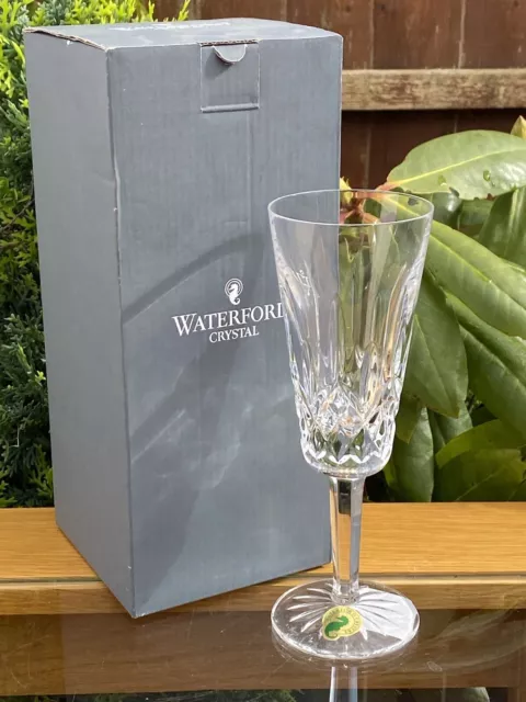 Waterford Crystal Lismore Cut Brand New Boxed 18.3cm Tall Champagne Flute Glass