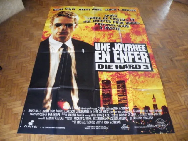 une journee en enfer die hard 3 irons* affiche cinema 120 x 160 cm