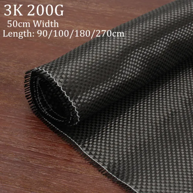 3K 200gsm Real Plain Weave Carbon Fiber Cloth Carbon Fabric Tape 20'' x 72''