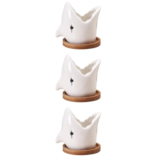 3x Pflanzer Bonsai Töpfe Porzellan Sukkulenten Pflanzer Keramik Blumentopf