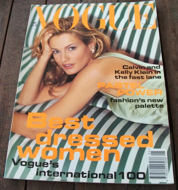 VOGUE MAGAZINE MAY 1994 KAREN MULDER Klein STEPHEN REA Vintage 1990s  Fashion UK $18.63 - PicClick