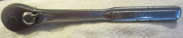 1 Vintage Craftsman 1/2" Drive Quick Release Ratchet -V- 44985 USA socket wrench