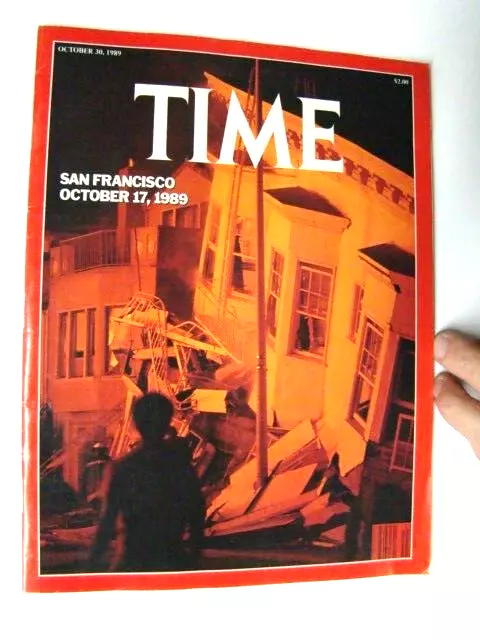 Time Magazine San Francisco Earthquake October 17, 1989 Cover & Article VG