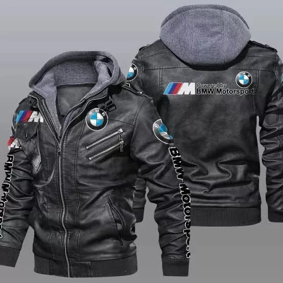 BMW Motorrad Original Motorbike Leather Jacket, Bikers Cowhide Racing Jacket