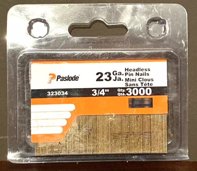 3,000x Paslode 3/4" in 23 gauge headless pin nails: Cabinets, DIY, Home, Crafts
