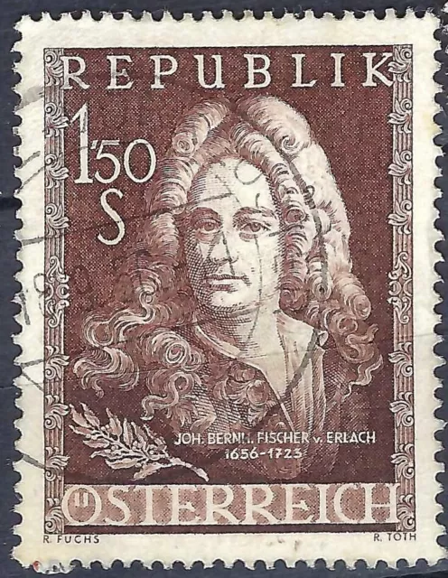 Österreich 1956: gestempelt MiNr.: AT 1028; ANK:1037 300 Geb. Fischer v. Erlach