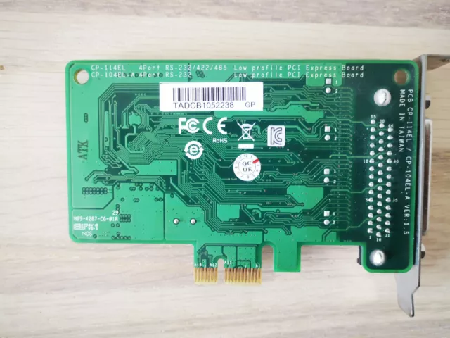 Carte série PCI Express intelligente RS-232 à 4 ports 4 Port PCIe Board, RS-232 3