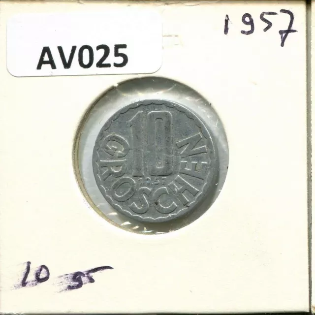 10 GROSCHEN 1957 AUSTRIA Coin #AV025C