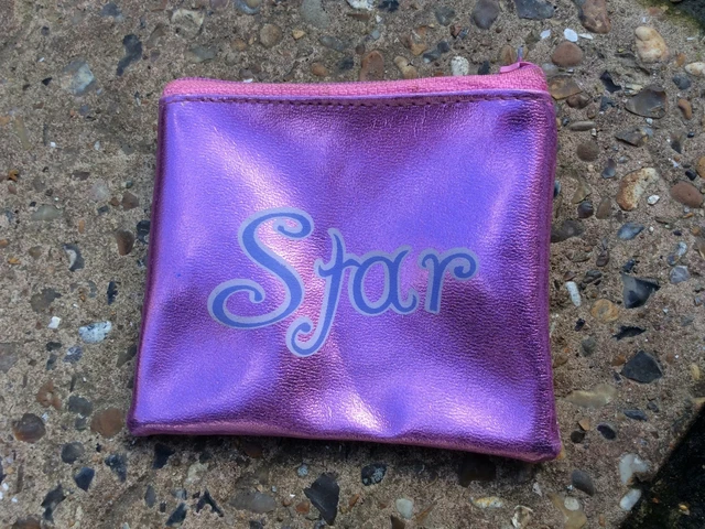 Borsa con cerniera rosa stella per ragazze