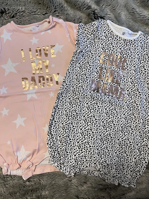 Girls 12-18 Months Next Summer Rompers x 2