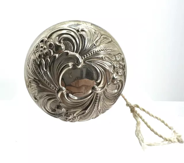 Juguete Yo Yo Yo Yo Yo adornado floral americano Alvin plata esterlina S20 de colección