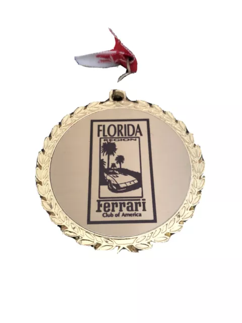 Rare Ferrari Club Of America Florida FCA F1 Badge Trophy Medal Photo