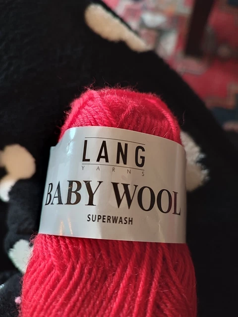 wolle zum stricken , Baby Wool  325 g Rot 2