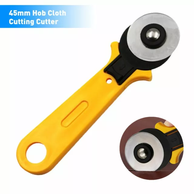 45mm Rotary Cutter Sewing Quilting Craft Roller Fabric Cutting Tool Hobby