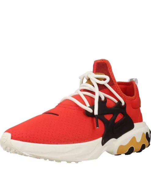 Nike React Presto Low Top Habanero Red/Black/Wheat Sail Uk10