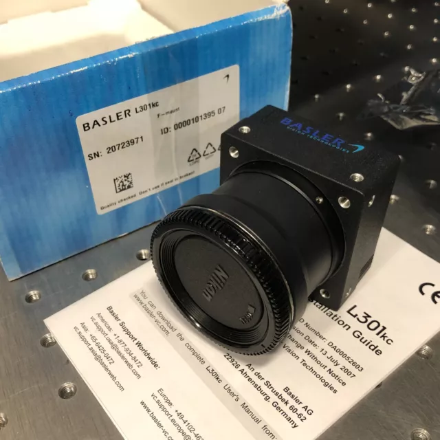 new BASLER L301kc color line scan camera with F mount