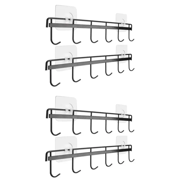 4X Portautensili con Ganci Portautensili da Parete Ganci per Utensili Appen9979