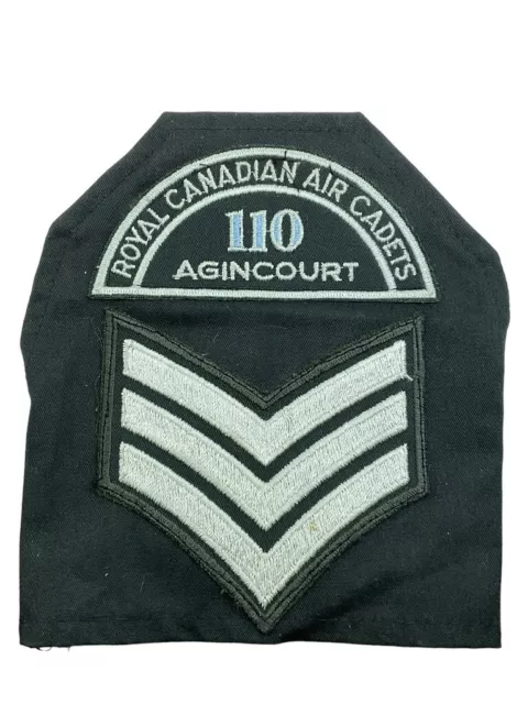 ROYAL CANADIAN AIR Cadets 110 Agincourt Squadron Sergeant Arm Brassard ...