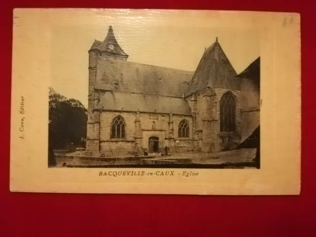 CPA 76 BACQUEVILLE-EN-CAUX - Eglise