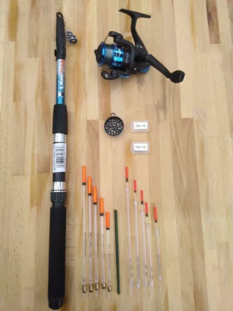 Telescopic Travel/starter kit 6ft Rod & Reel Complete Set for Coarse Fishing