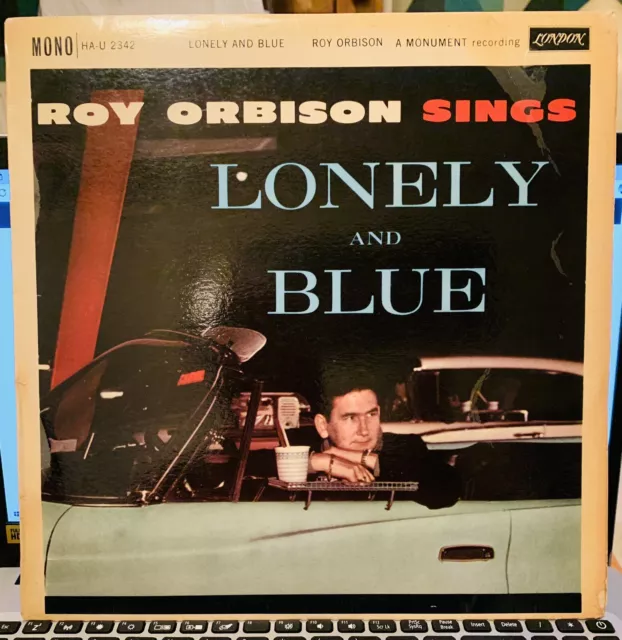 Roy Orbison "Lonely And Blue" - Uk 1960 Original Plum London Lp - Nice Copy!