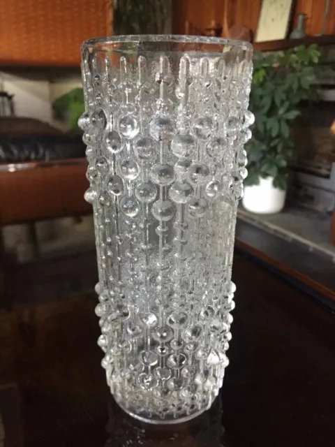 Vintage Czech Glass Candle Wax Vase For Sklo Union Hermanova by Frantisek Peceny