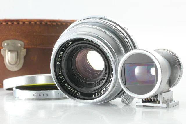 【N Mint w/ Finder】 Canon 35mm F/2.8 Lens LTM L39 Leica Screw Mount Japan #690