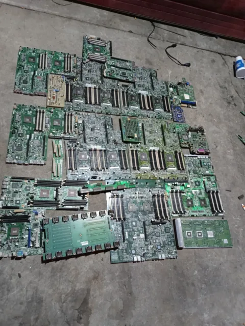 44 LBS Scrap Electronic Assorted server MotherBoard, PC Boards, etc gold #1