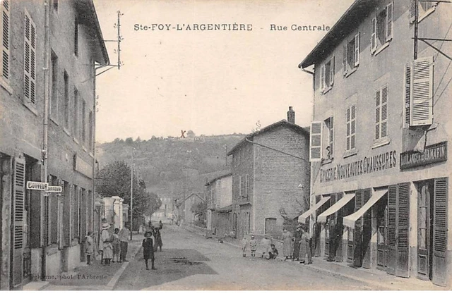 69.AM18930.Sainte Foy l'Argentière.Rue centrale