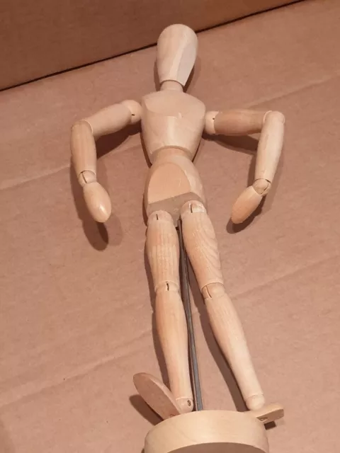 Wooden Artist's Mannequin Manikin 12" Dummy Model Drawing Sketch Doll Natural