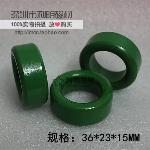 10pcs 36*23*15MM Green Iron Power Ferrite Toroid Core