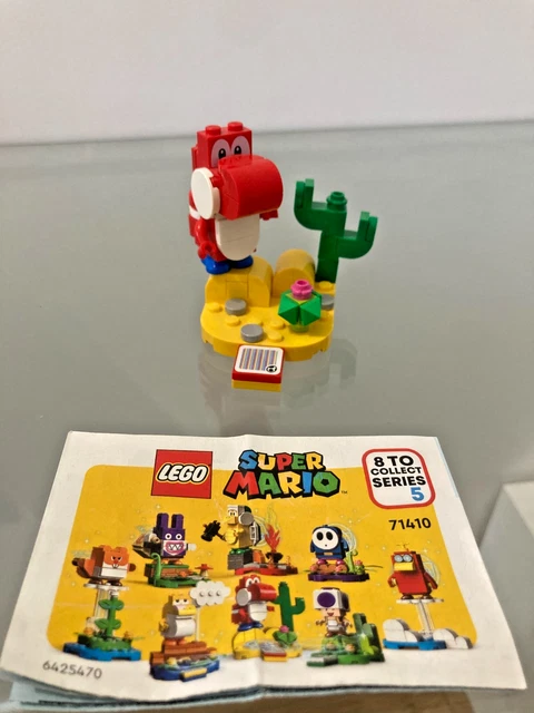 LEGO 71410 SÉRIE 5 Super Mario Bros personnage Red Yoshi rare Nintendo ...