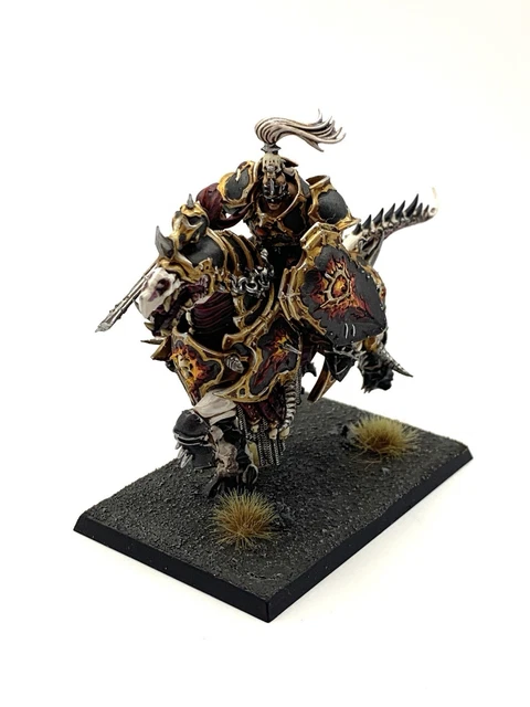 My new conversion Chaos Lord on a Daemonic steed! I make him from 5 miniatures