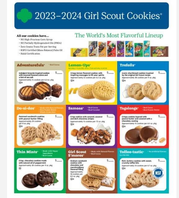GIRL SCOUT COOKIES 🍪 2024 🍪 Only Tagalongs Left! £5.68 - PicClick UK