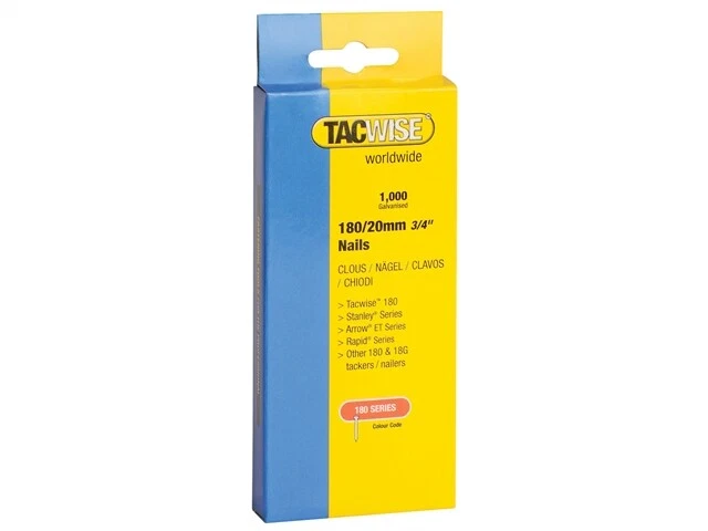 Tacwise TAC0361 180 18 Gauge 25mm Nails (Pack 1000)