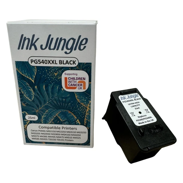 PG540XXL BLACK 25ML High Capacity Ink Cartridge for Canon PIXMA MX475 ...