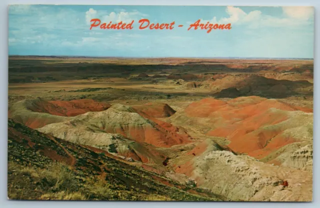 Route 66 Painted Desert Near Holbrook Arizona AZ VTG Postcard Bob Bradshaw
