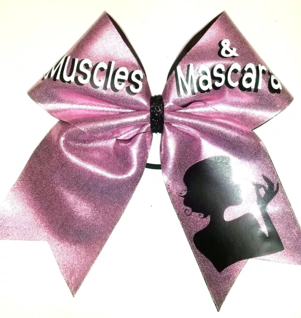 Muscles & Mascara  Cheer Hair Bow Can customize!.