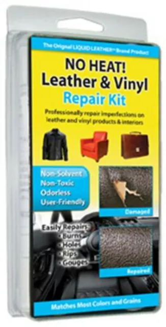 NO HEAT Leather Vinyl REPAIR KIT Fix holes, rips, burns-------brand new