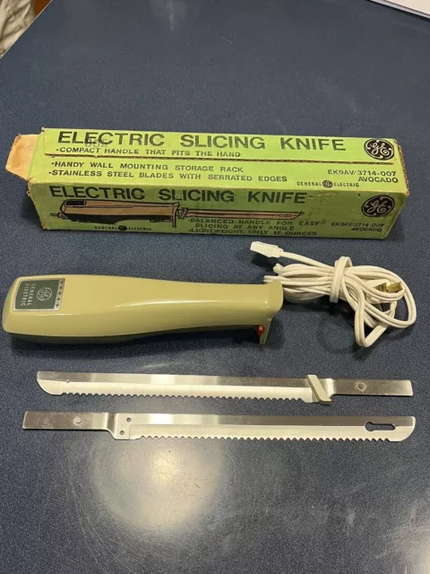 Vintage General Electric GE Turkey Slicer Carving Knife 95 Model 34EK4 USA