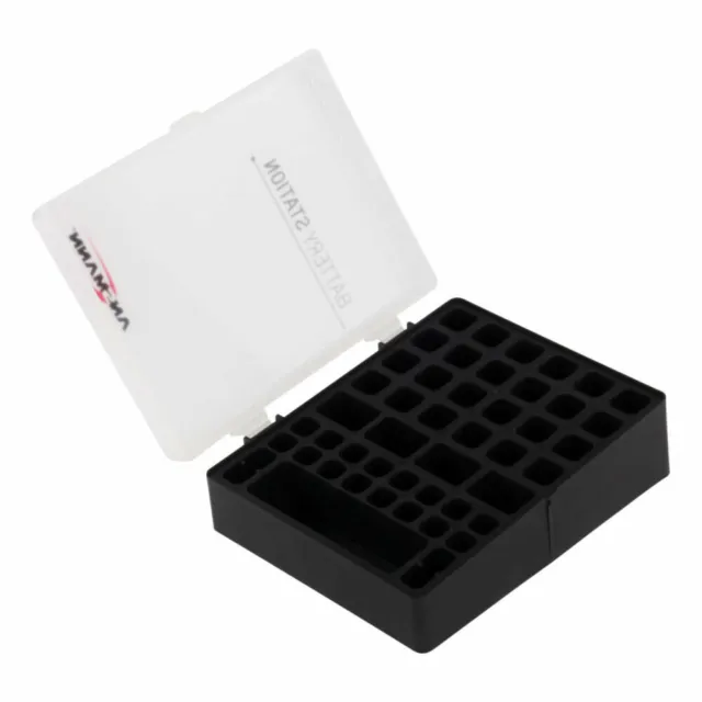 ANSMANN 1900-0041 Aufbewahrungsbox für bis zu 24× Mignon AA, 16× Micro AAA und 4