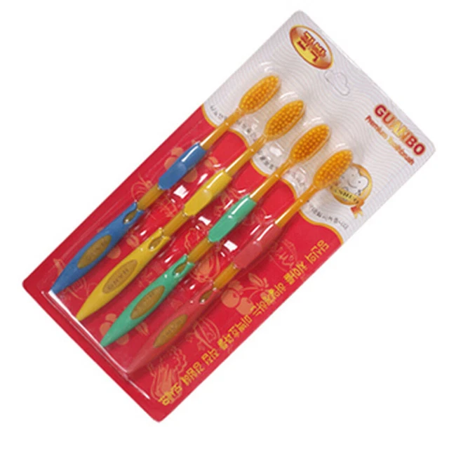 4 pezzi/confezione spazzolino da denti con setole morbide e ultrafini per una