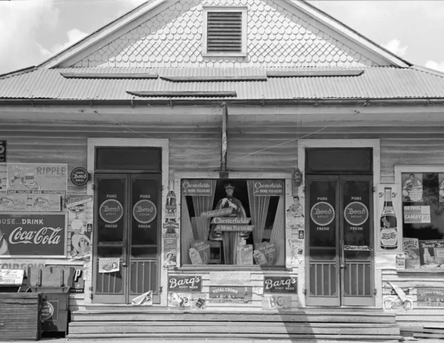 1938 General Store, Kenner, Louisiana Vintage Old Photo 8.5" x 11" Reprint
