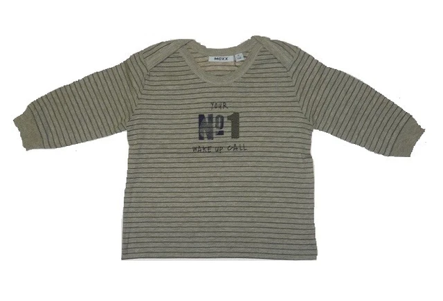 MEXX Ragazzi Baby Maglietta Maniche Lunghe Braun (Avorio Erica ) Tgl 56 62 68
